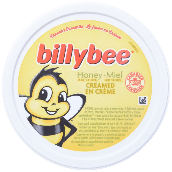 Billy Bee, Pure Natural Honey, Creamed White, Tub, 500g/17.6oz