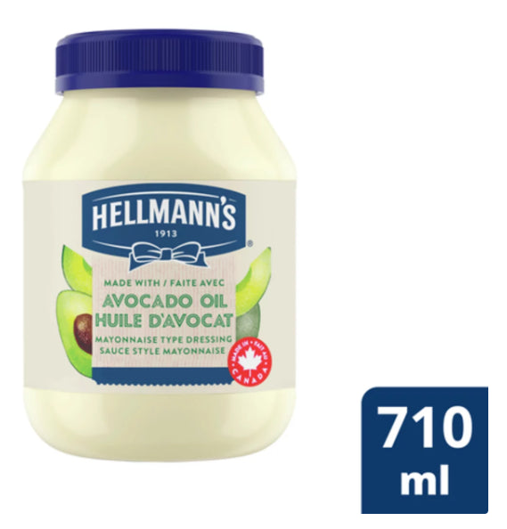 Hellmann's Avocado Oil Gluten-Free Mayonnaise 710ml