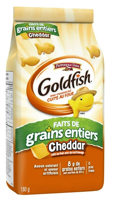 Goldfish Cheddar Crackers Made with Whole Grains, 180g