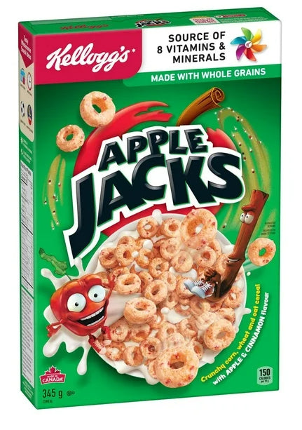 Kellogg's Apple Jacks Cereal, 345g