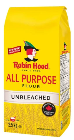 Robin Hood Unbleached All Purpose Flour, 2.5Kg