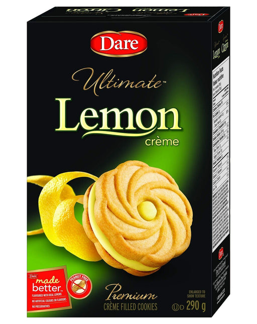 Dare Ultimate Lemon Creme Filled Cookies, 290g/10.2oz - CanadaGrocery