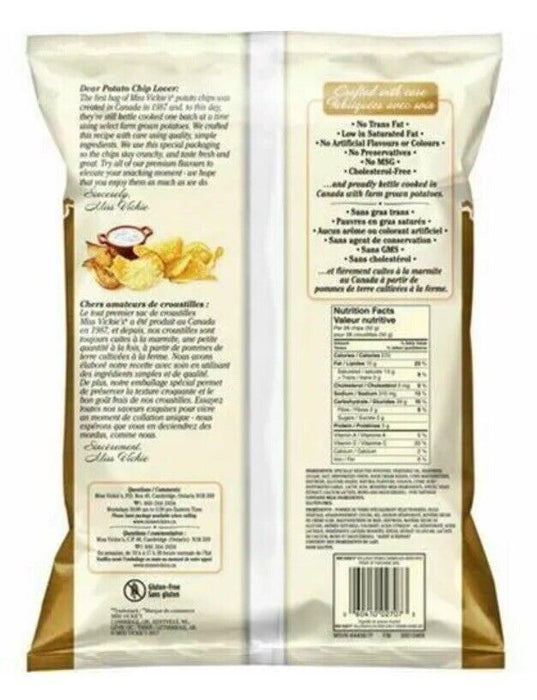 Miss Vickies Kettle Cooked Sour Cream & Caramelized Onion Chips 190g Each 4 Bags