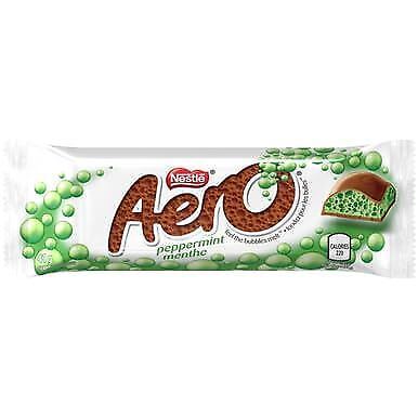 Nestle Aero Peppermint Bubbles Chocolate Bars, 41g/1.4oz Each 24 Full Size Bars