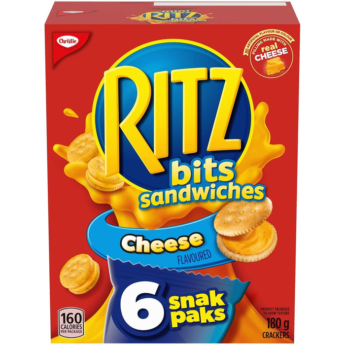 Ritz Bits Cheese Sandwich Crackers 180g/6.3 oz. 4 BOXES