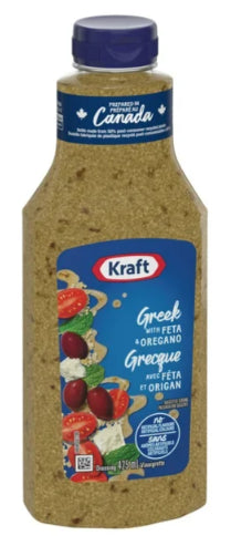 Kraft Greek with Feta and Oregano Salad Dressing, 425ml