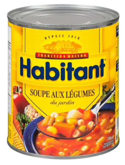 Habitant Garden Style Vegetable Soup, 796mL