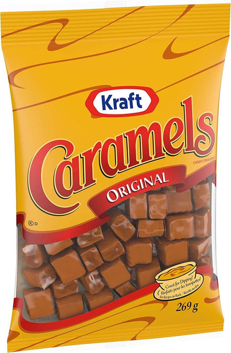 Kraft Original Caramels Chewy Candy 269g/9.5oz Bag