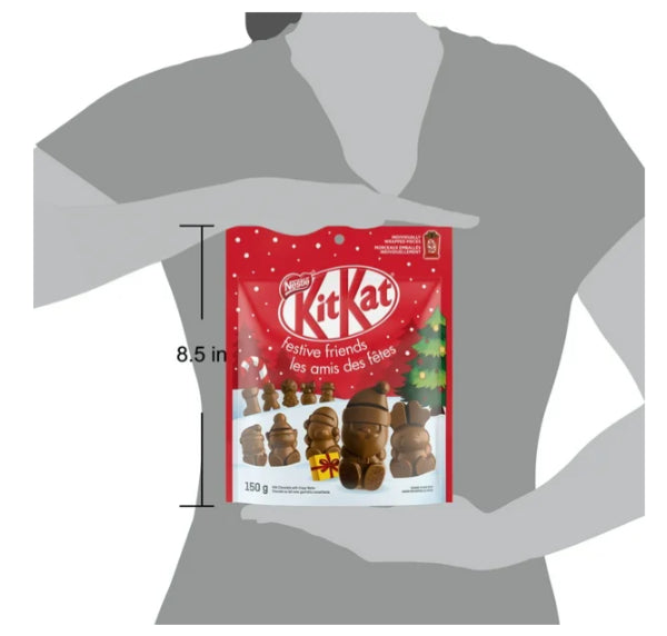 Kit Kat Christmas Chocolate Festive Friends Pouch, 150g