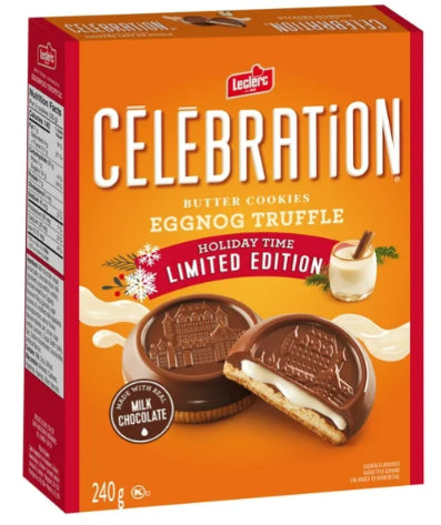 Celebration Eggnog Truffle Milk Chocolate Cookies, 240g