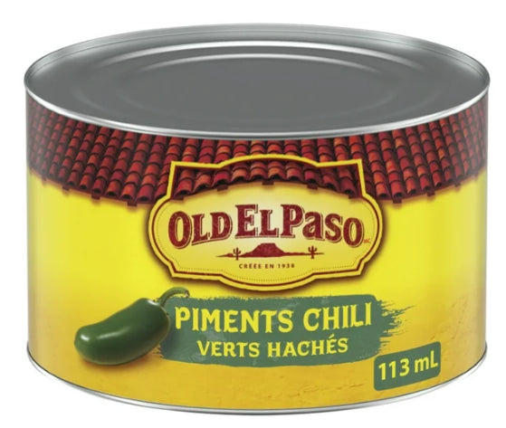 Old El Paso Chopped Green Chilies, 113mL