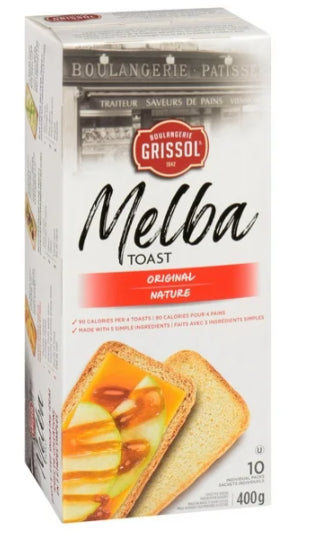 Boulangerie Grissol Melba Toast Plain, 10pc, 400g