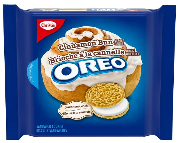 Oreo Cinnamon Bun Sandwich Cookies, 261g