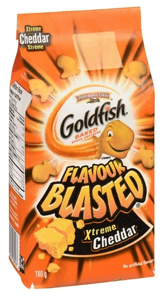 Goldfish Flavor Blasted Xtreme Cheddar Crackers, 180g