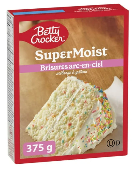 Betty Crocker Super Moist Rainbow Bit Cake Mix, 375g