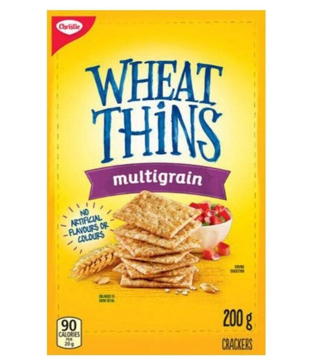 Christie Multigrain Wheat Thins Crackers 200g Each 10 Boxes