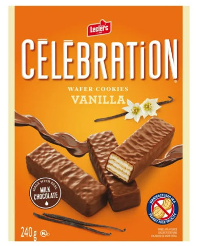 Celebration Leclerc Vanilla Wafer Cookies, 240g