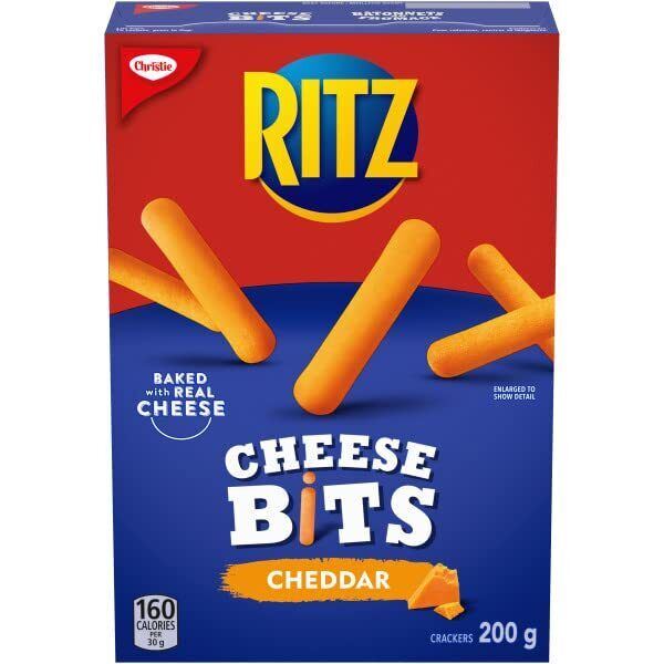 Ritz Cheese Bits Cheddar Flavoured Crackers, 200g/7 oz. BOX - CanadaGrocery