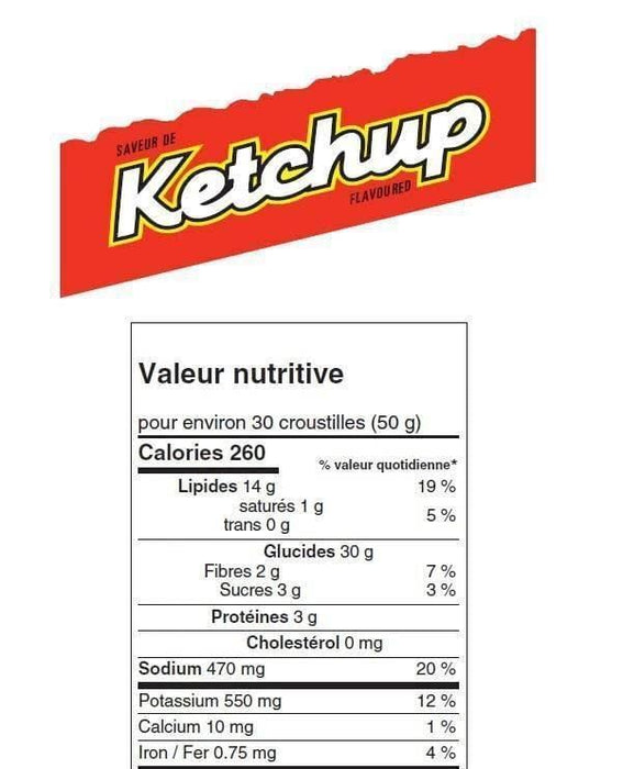 Old Dutch Ketchup Potato Chips, 180g/8.2oz (Full Case of 14)