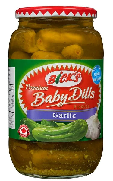 Bick's Garlic Baby Dills Pickles, 1L