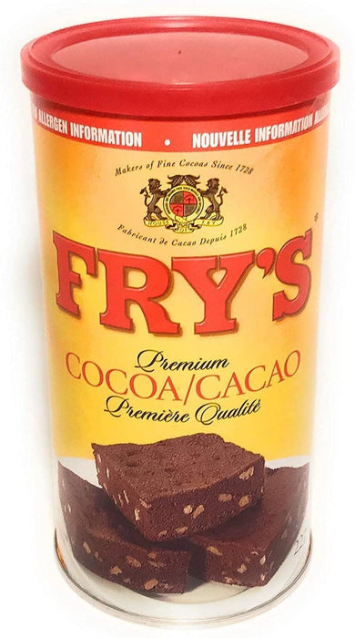 Fry's Premium Baking Cocoa Powder Unsweetened, 227g/8oz Each 2 Containers