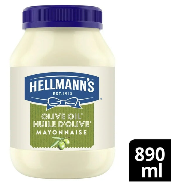 Hellmann's Olive Oil Mayonnaise, 890ml