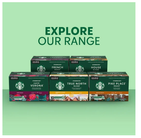 Starbucks Coffee Pods House Blend Medium Roast 10 K-Cups 120 g