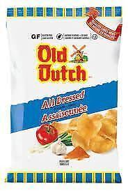 Old Dutch Potato Chips All Dressed Flavor 1.4oz Each 12 Mini Bags