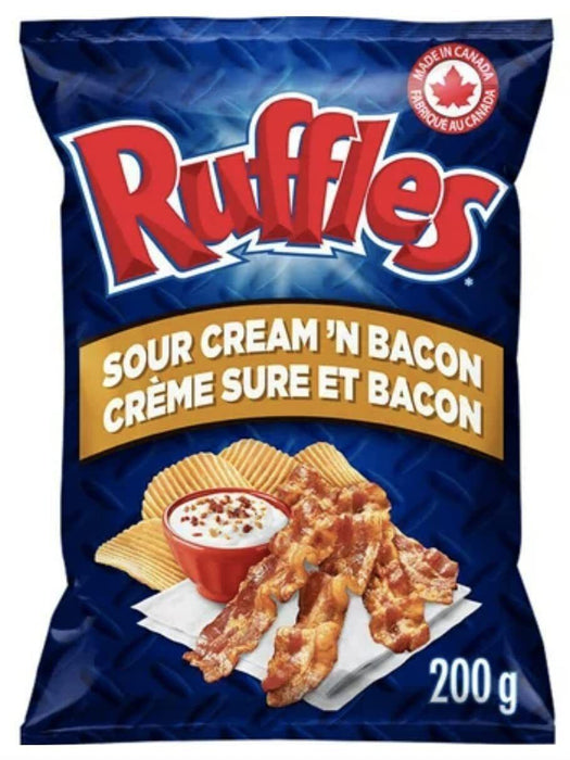 Ruffles Potato Chips, 2x All Dressed, 1x Sour Cream 'N Bacon, 1x BBQ, 1x Ketchup - CanadaGrocery