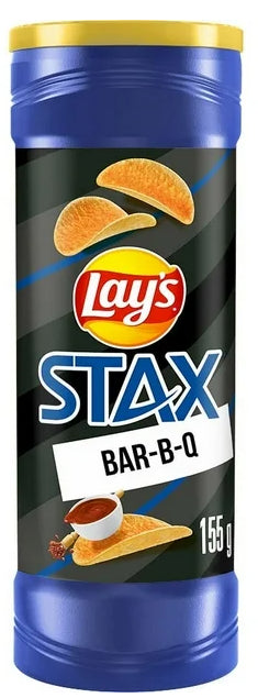 Lay's Stax Bar-B-Q Flavored Potato Crisps, 155g