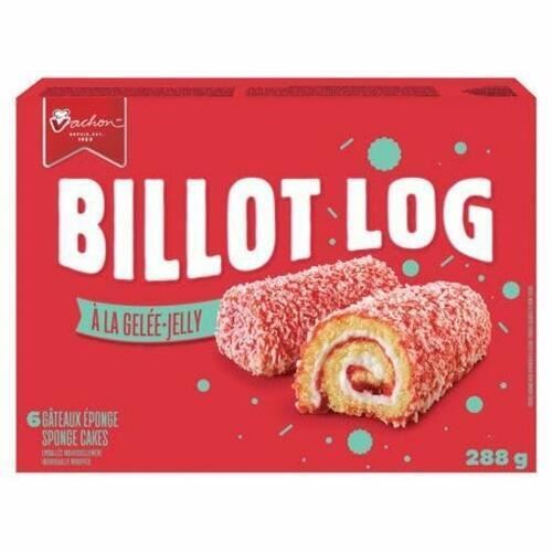 Vachon Billot Jelly Log Sponge Snack Cakes 10oz (6 Cakes) - CanadaGrocery