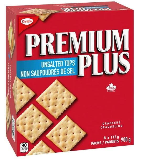 Premium Plus Unsalted Tops Crackers, 900g