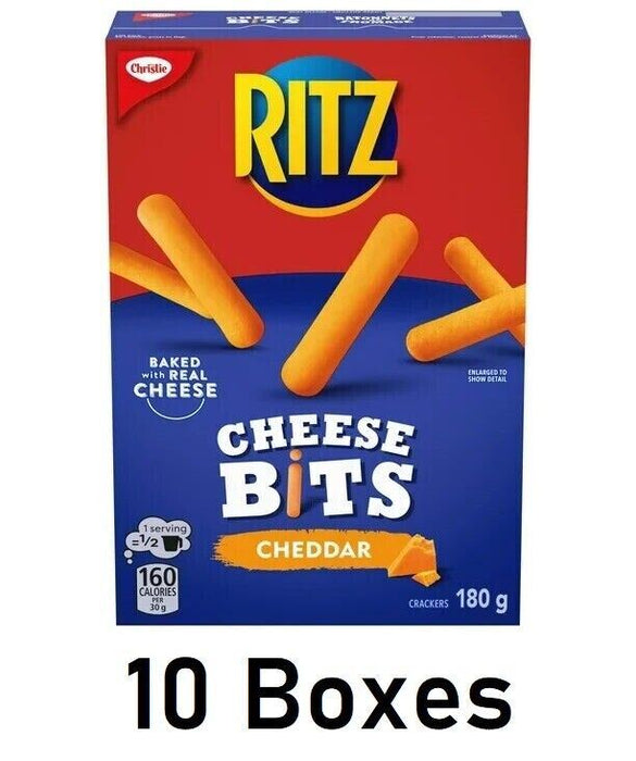 Christie Cheese Bits Crackers 180g Each 10 Boxes