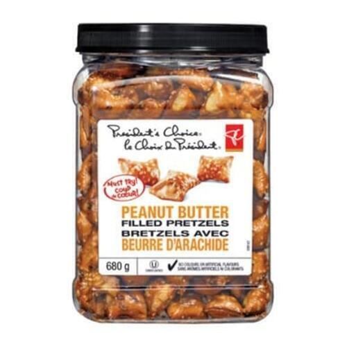 President's Choice Peanut Butter Filled Pretzels 680g/1.5lbs, {Canadian Product} - CanadaGrocery