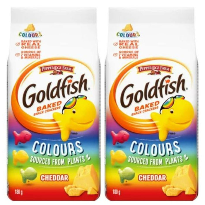 Goldfish Colours Crackers, 180g/6.3oz (Pack of 2)