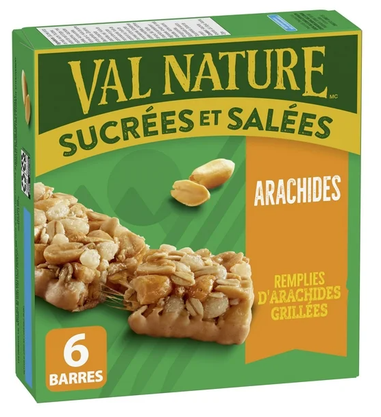Nature Valley Granola Bars, Sweet and Salty Nut, Peanut, 6 Bars x 35g, 210g