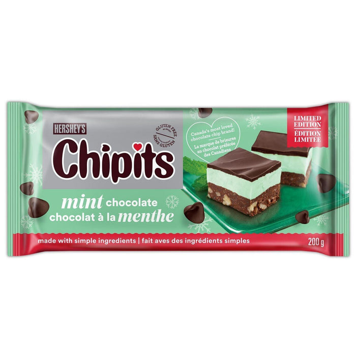 Hershey's Chipits Mint Chocolate Chips 200g Each 4 Bags