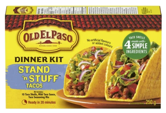 Old El Paso Stand n Stuff Taco Dinner Kit, 250g