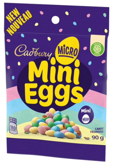 Cadbury Micro Mini Eggs, Chocolatey Candy Eggs, 90g