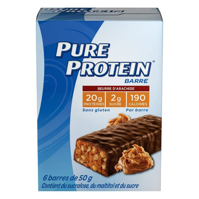 Pure Protein Bars, Gluten Free Chocolate Peanut Butter 50g Each 6 Bars