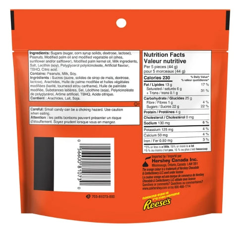 Reese's Peanut Butter Cup White Creme Miniatures, 185g