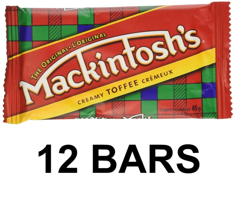 Nestle Mackintosh Toffee Bars 45g, 12 BARS