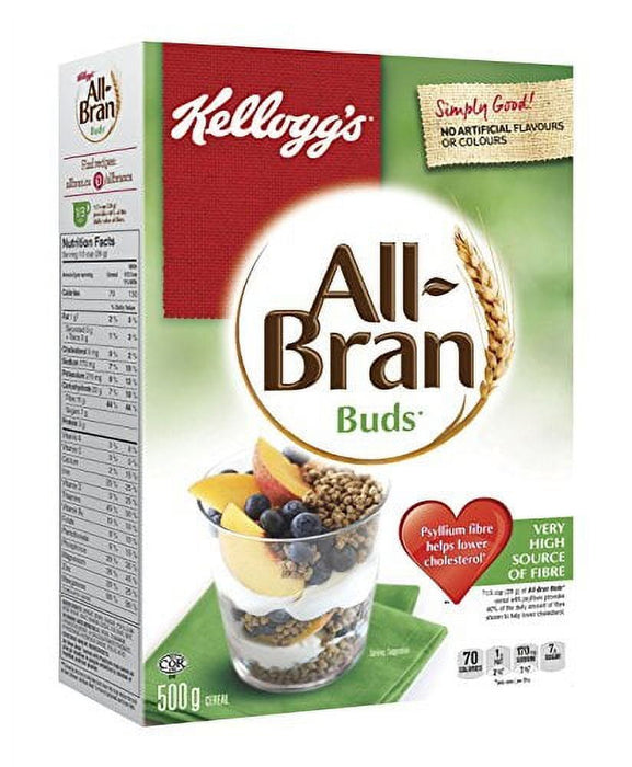 Kellogg's All Bran Buds Cereal 500g/17.6oz