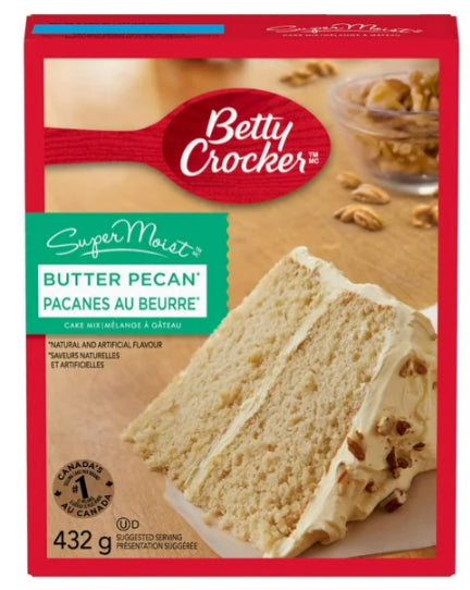 Betty Crocker SuperMoist Butter Pecan Cake Mix, 432g