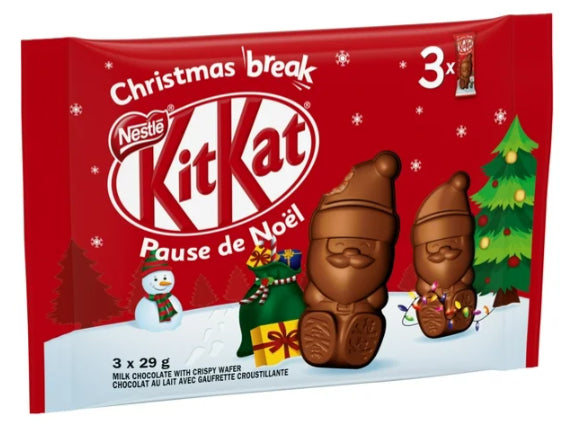 Kit Kat Holiday Milk Chocolate Santas, 87g