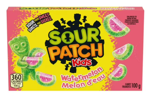 Sour Patch Kids Watermelon Candy, Gummy Candy, Sour Candy, Candy Box, 100g