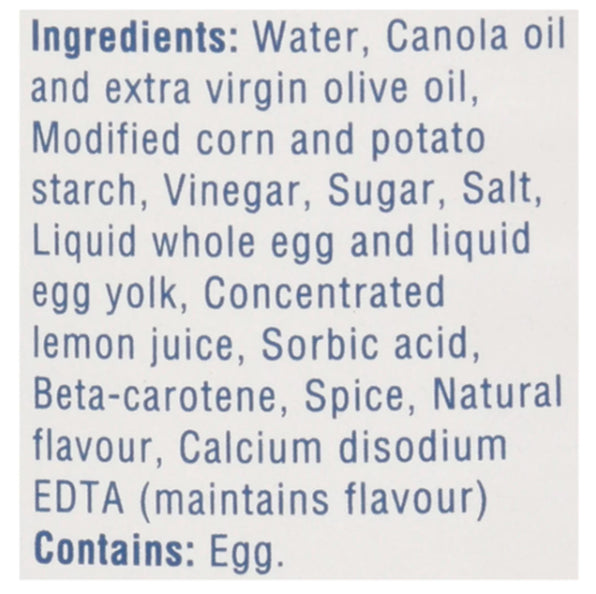 Hellmann's Light Mayonnaise Dressing With Olive Oil 890 ml