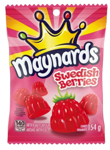 Maynards Swedish Berries Gummy Candy, 154g