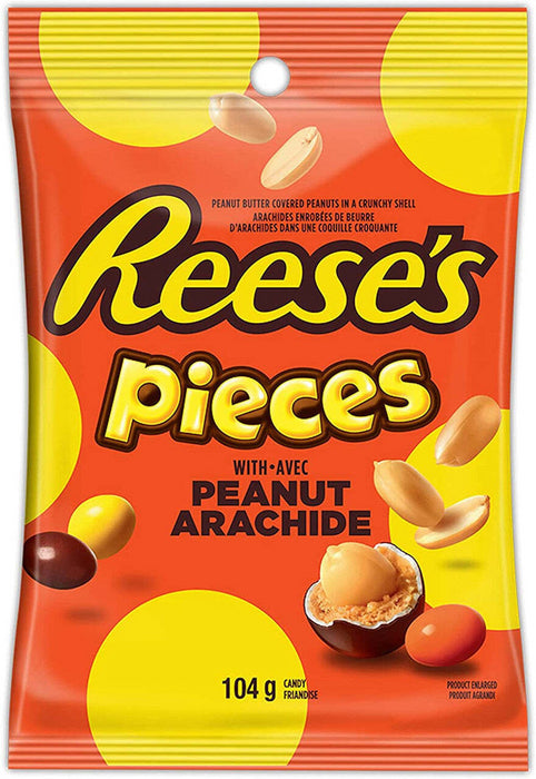 Reese's Pieces with Peanut Peg Bag, 104g/3.7oz