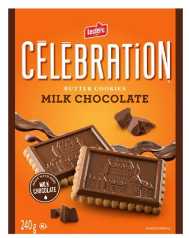 Celebration Milk Chocolate Top Butter Cookies, 240g